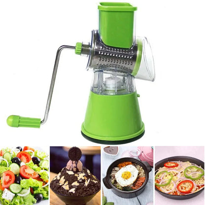 Manual Rotary Cheese Grater for Vegetable Cutter