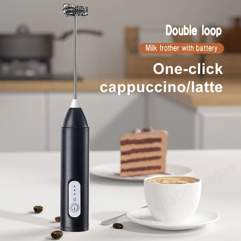 Effortlessly Whip Your Coffee with the Portable Coffee Beater