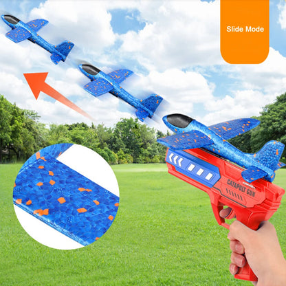 Glow Fly Airplane Launcher Toys Light Birthday Gifts for Boys Girls