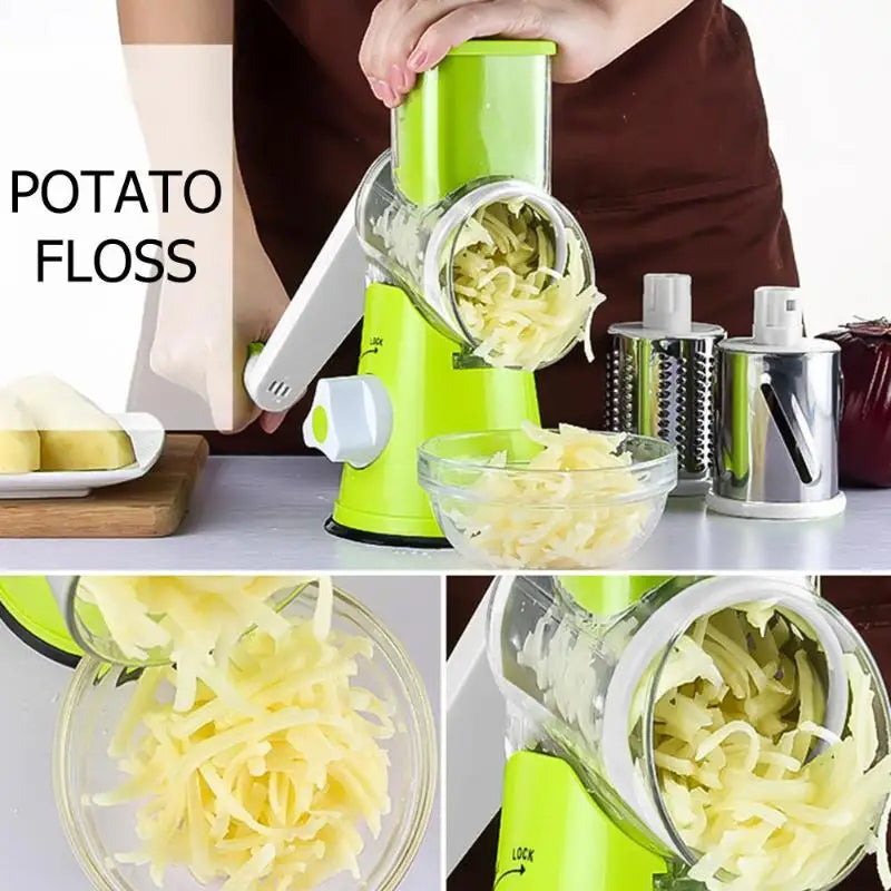 Manual Rotary Cheese Grater for Vegetable Cutter