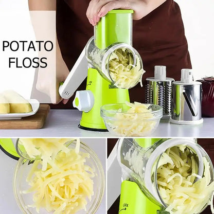 Manual Rotary Cheese Grater for Vegetable Cutter