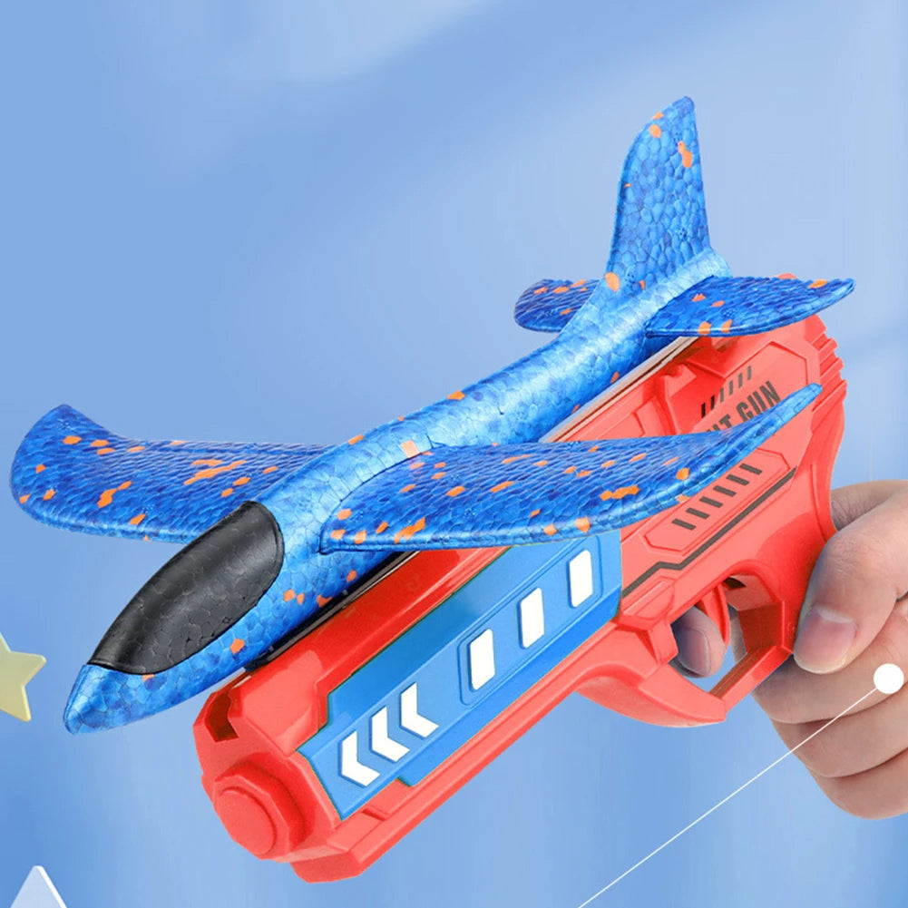 Glow Fly Airplane Launcher Toys Light Birthday Gifts for Boys Girls