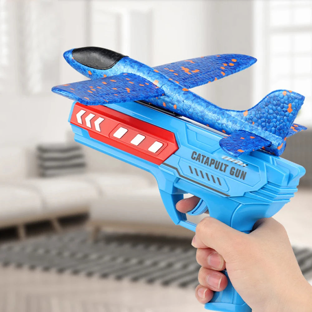 Glow Fly Airplane Launcher Toys Light Birthday Gifts for Boys Girls